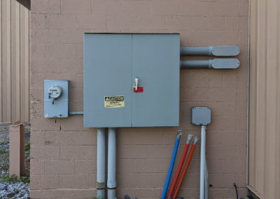 Exterior electrical box set up by KL Tyndale Inc in Harrisburg, PA